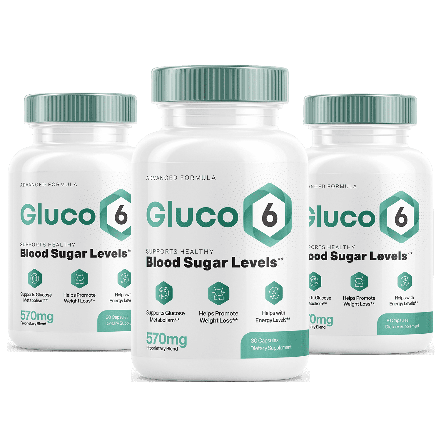 Gluco6 supplement bottle